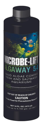 Microbe-lift Algaway - Control De Algas 5.4 Para Acuarios Do