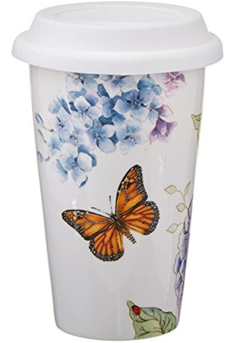 Mug Lenox Mariposa Prado Azul Termal, Blanco