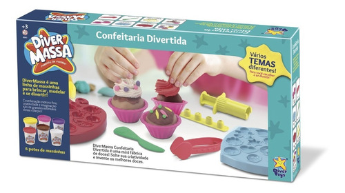 Massinha Diver Massa Confeitaria - Cupcake - Divertoys