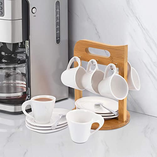 Juego De Tazas De Café Espresso De 6 Piezas, Juego De Tazas