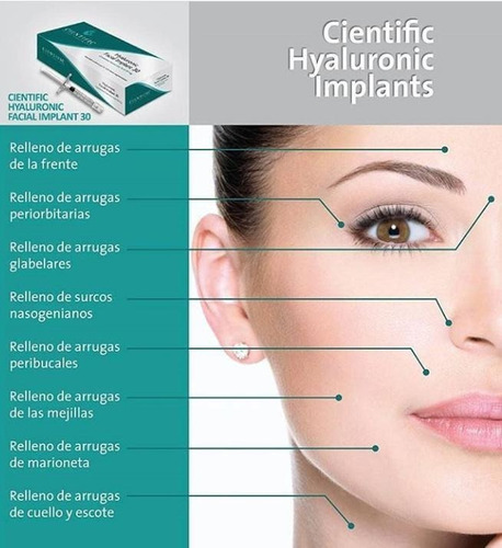 Implante facial hialurônico 30. Tipo de pele mista com ácido hialurônico reticulado