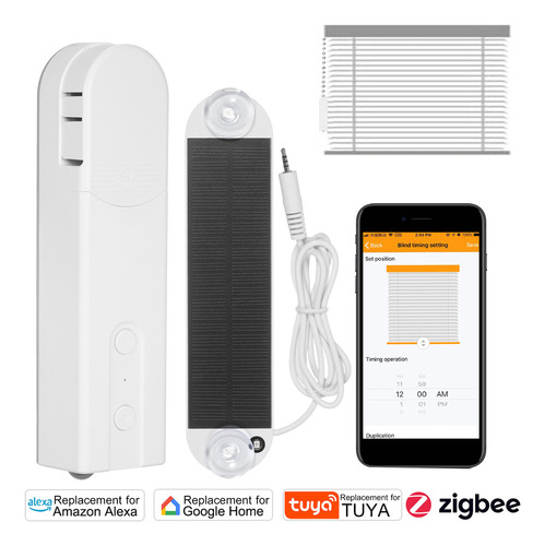 Motor Cortina Control Zigbee Solar Alexa Para Google