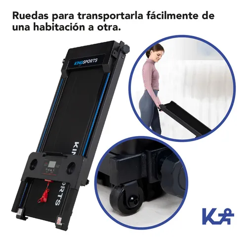 Caminadora Eléctrica Plegable Cinta Kingsports 2hp 12 km/h
