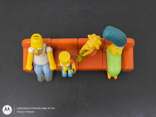 Set Figuras Sofa De Los Simpson Burguer King 4pz Retro (Usado)