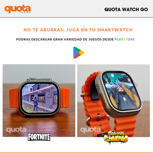 Reloj Inteligente Go Juegos Wifi Gps Hombre Spotify Whatsapp Plateado