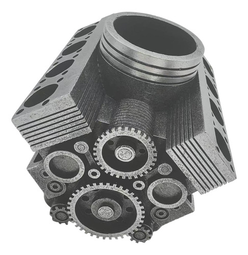Soporte De En Forma De Motor Estatua De Dos Engranajes