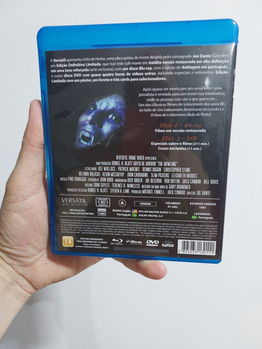 Blu-ray Grito De Horror Nacional Dublado Versátil Raro
