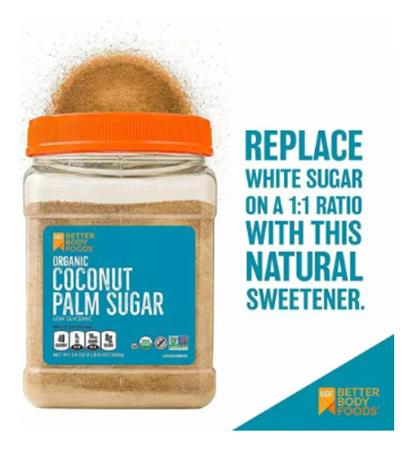 Betterbody Foods | Azúcar De Palma De Coco Organico | (680g)