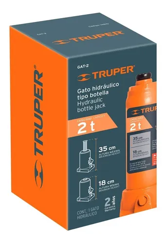comprar Gato Hidraulico T. Botella 2 Ton Truper 14810