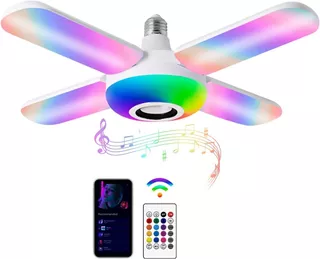 Foco Bocina Bluetooth Inteligente Rgb De 50w Bl-024