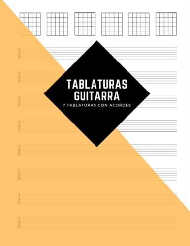 Libro De Partituras: 200 Paginas De Tablaturas Con Acordes P