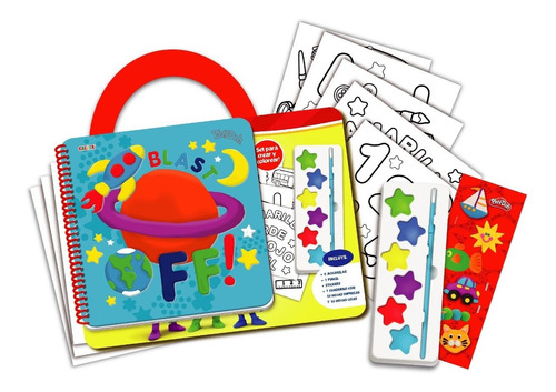 Maletin De Actividades Play Doh Libro Con Acuarelas Y Stiker