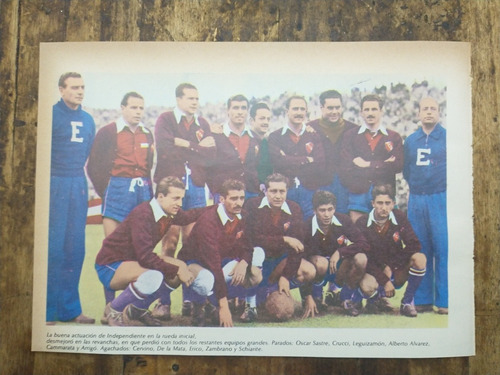 Recorte Independiente Equipo 1946 Sastre Cucci Otros