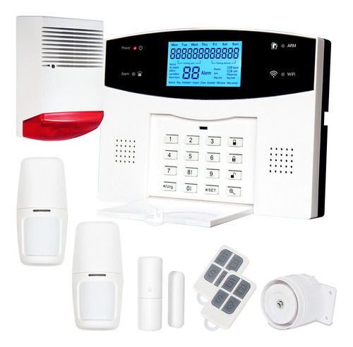 Kit 2s Alarma Domiciliaria Casa Inalámbrica Celular Wifi Gsm