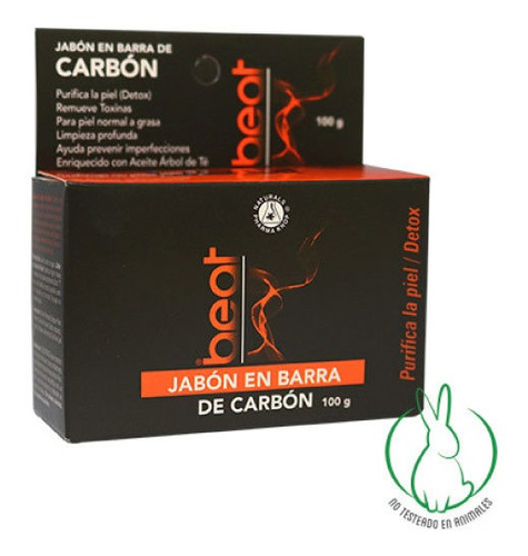 Jabón En Barra Carbón Beat 100 Gr Pharma Knop