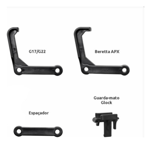 Coldre Black Ops Sp Perna Beretta Apx, G17, G19, G22 E G23