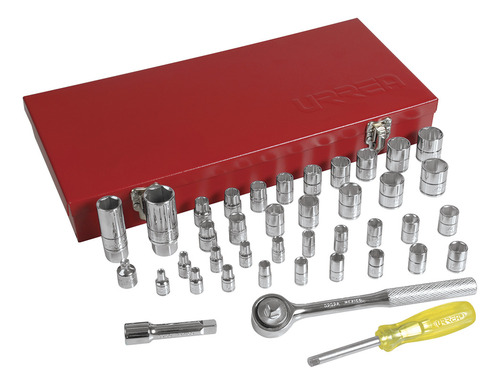 Juego 41 Dados Y Accesorios Combinados 1/4 - 3/8 Urrea