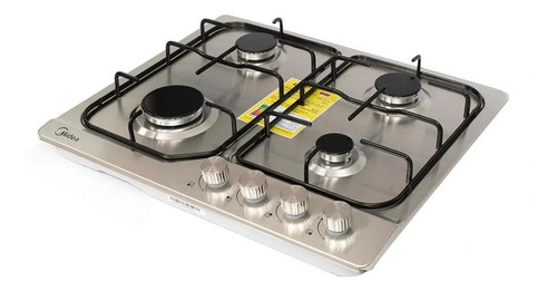 Imagen 3 de 5 de Cubierta 4 Puestos Midea Mtga24f2eas A Gas/ Acero Inox/60cm