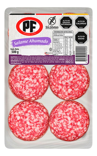 Salame Laminado Pf Bolsa De 500 Grs Ahumado Super