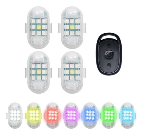 Luz Estroboscópica De 4 Led Para Indicador De Flash