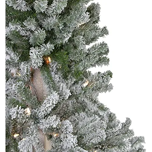 Árbol Navideño Artificial Estrecho 7' - Luces Claras