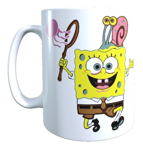 Taza Bob Esponja Y Gary, Tazón Alta Calidad