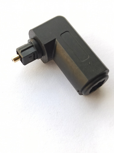 Conector En Codo Para Cable De Fibra Audio Óptica Toslink