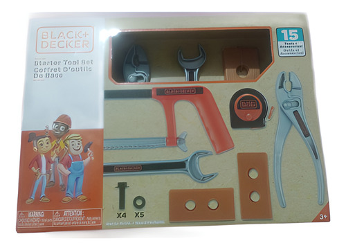 Black & Decker Junior - Juego De Herramientas (15 Piezas)