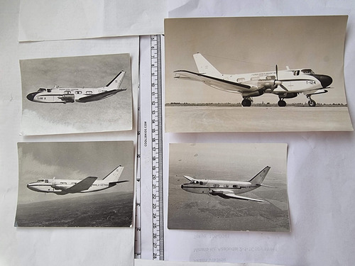 Fotografía Fuerza Aerea Avion A Helice 4 Fotos Años  70