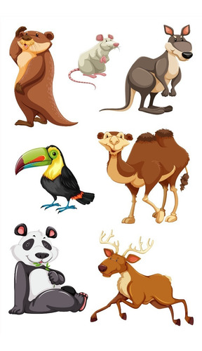 Imagen 9 de 10 de Tatuajes Temporales Tattoo Animalitos X10 Planchas Souvenir