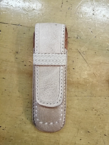 Funda De Carpincho/ Cuero Crudo Para Navaja De 12cms Aprox