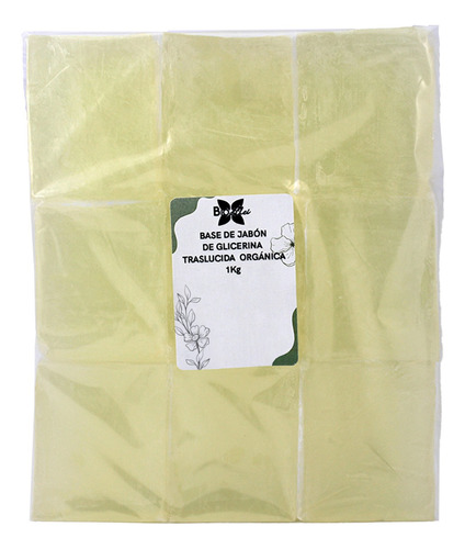 Base De Jabón De Glicerina Transparente Orgánica 1kg 