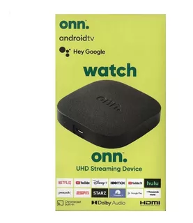 Android Tv Box Onn Certificado Google- Netflix 4k Chromecast