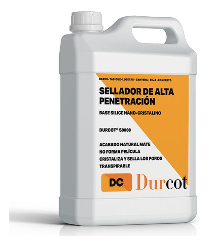 Durcot S9000 - Sellador Hidrofugo - Acabado Natural 4 L