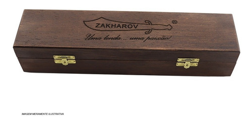 Imagem 5 de 5 de Garfo Churrasco Tridente Zakharov Golden Bull Cabo Osso