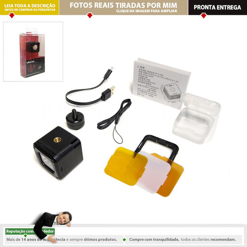 Imagem 3 de 10 de Iluminador Led L1 Ip67 P/ Foto Vídeo Similar Lume Cube | N1