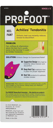 Talón Ortopédico Para Mujer Con Tendinitis De Aquiles, 1 Ea