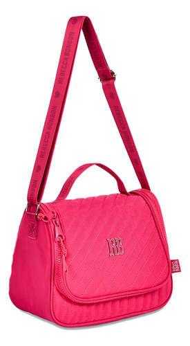 Mochila Estojo Lancheira Carrinho Rebecca Bonbon Linda Cor Rb24519 Rosa Desenho Do Tecido Lisa