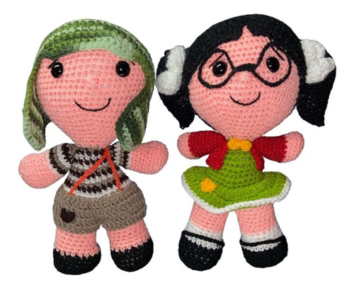 Paquete De Muñecos Chilindrina Y Chavo Crochet Tejida