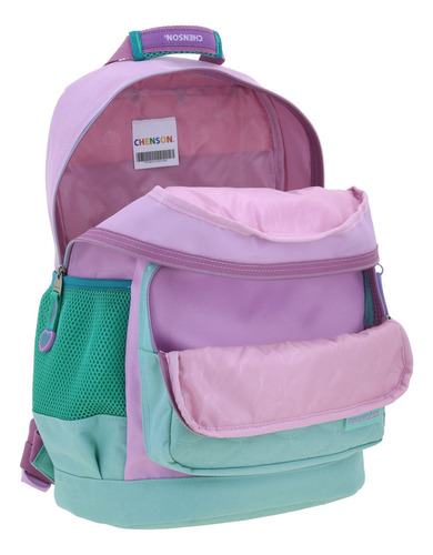 Kit Mochila Lapicera Lonchera Chenson Princesas Ariel Luriel Color Turquesa Pr70463-kc3 Escolar