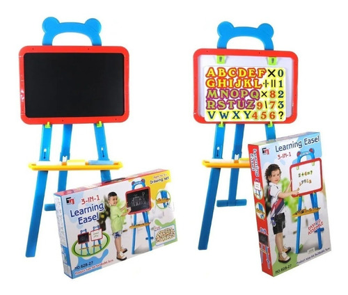 Tablero Infantil Didactico 3en 1 Rosado Niños 42 Piezas