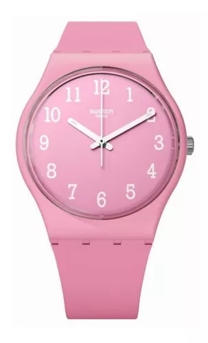 Reloj Swatch Mujer Rosa Originals Rebel Suot700 Silicona Wr