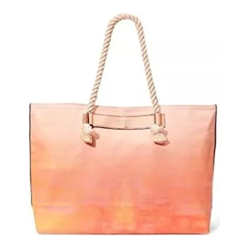 Victorias Secret Canvas Tote Color Multi Color Nuevo