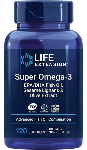 Super Omega 3  - Life Extension Sabor Sin Sabor