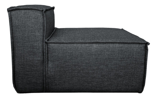 Sillón Modulo Central Latt Lino Dalton Color Negro