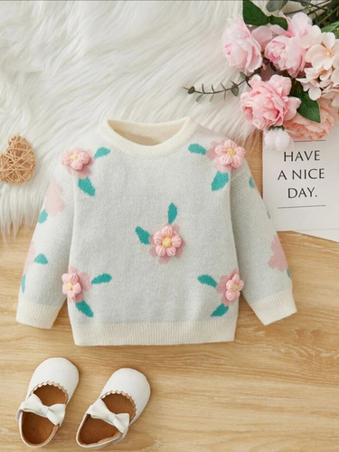 Suéter /sweater Para Bebé Niña De 12-18 Meses Marca Shein 