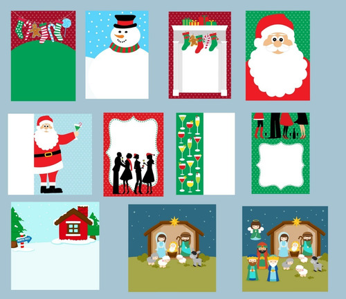 Kit Digital Navideño Pack 1 + De 800 Imágenes Png, Jpg, Gif