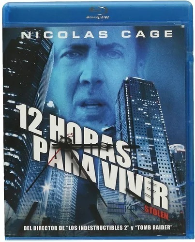 12 Horas Para Vivir Blu Ray Nicolas Cage Película 