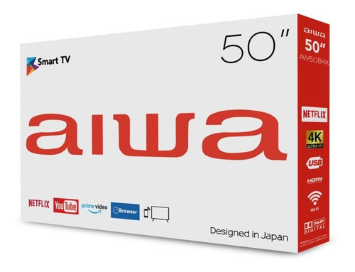 Imagen 2 de 3 de Televisor 50 Pulgadas 4k Hd Led Smart Tv Aiwa