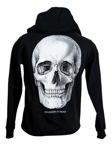 Religion Is Dead Campera Canguro Algodon Hitch Calavera 